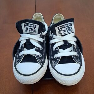 Converse All Star Kids Black Canvas Sneakers Size 12.5 Youth